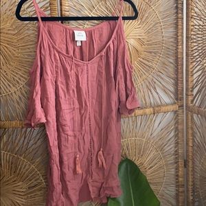 Knox rose open shoulder top